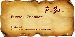 Pucsek Zsombor névjegykártya